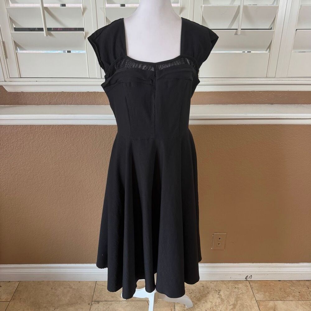 Stop Staring by Alicia Estrada Black Dress Bodycon Pinup Bombshell Retro Chic 14
